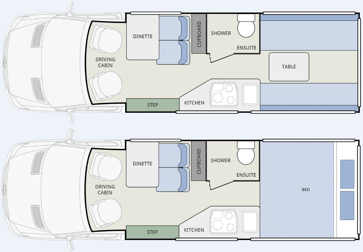 BONDI WINNEBAGO Motorhomes and Campers Range - Kratzmann Caravans